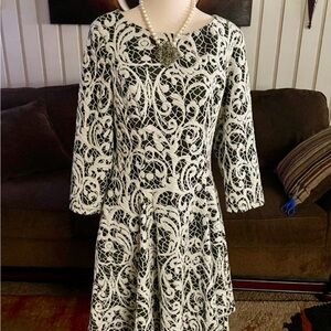 Eliza J • Black/White • Embroidery • Size 10 • Dress